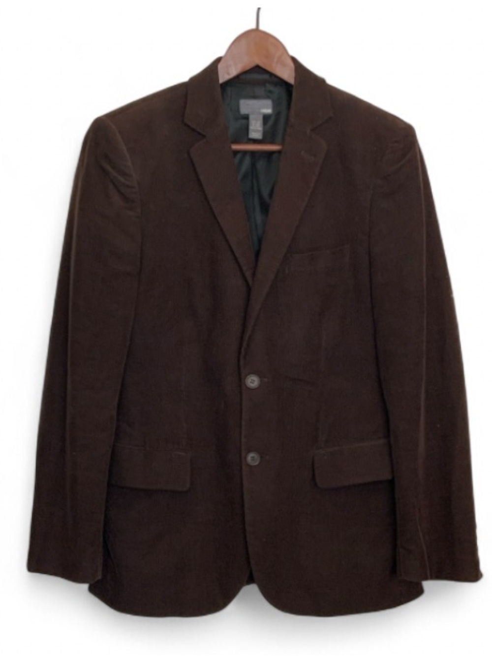 H&M Brown Corduroy Sport Coat Two-Button Blazer